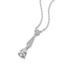 Trendy Real D Farbe 1CT Birnenschliff Moissanite Anhänger Halskette für Frauen S925 Silber Wassertropfen Diamant Halsketten