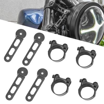 Motorcycle Headlight Stay, Diameter 1.7 - 1.9 Inches (44 - 47 Mm), Adjustable Stainless