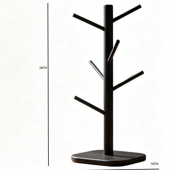 Bamboo Tree-Shape Mug Rack for Kitchen and Living Room