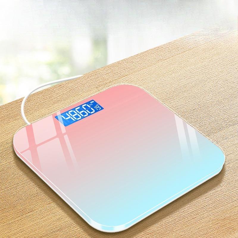 Hidden Screen Digital Body Scale Aurora Gradient Smart Bluetooth Body Fat Scale Adult Weight Monitor