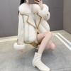 Winter new imitation suede, imitation fox fur, women's fashion down cotton clothes, short models - 0 years old