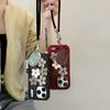 Autumn and winter plush flower is suitable for 17 Apple 16promax mobile phone case 15pro all-inclusive 14 anti-drop 13 protective case