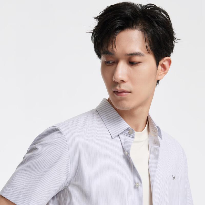 JOEONE Men's Slim Fit Modal Blend Short Sleeve Shirt