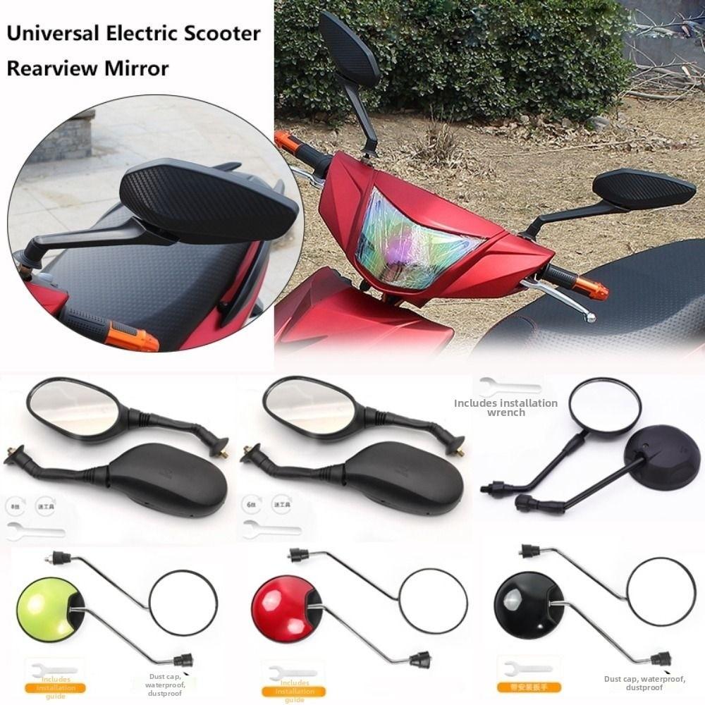 1Pair Universal Electric Scooter Rearview Mirror  for GY6 50cc 125cc 150cc Chinese ATV QUAD