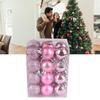 72Pcs Christmas Balls Hanging Decorative Christmas Tree Balls for Christmas Weddings Engagements Anniversaries Parties Pink