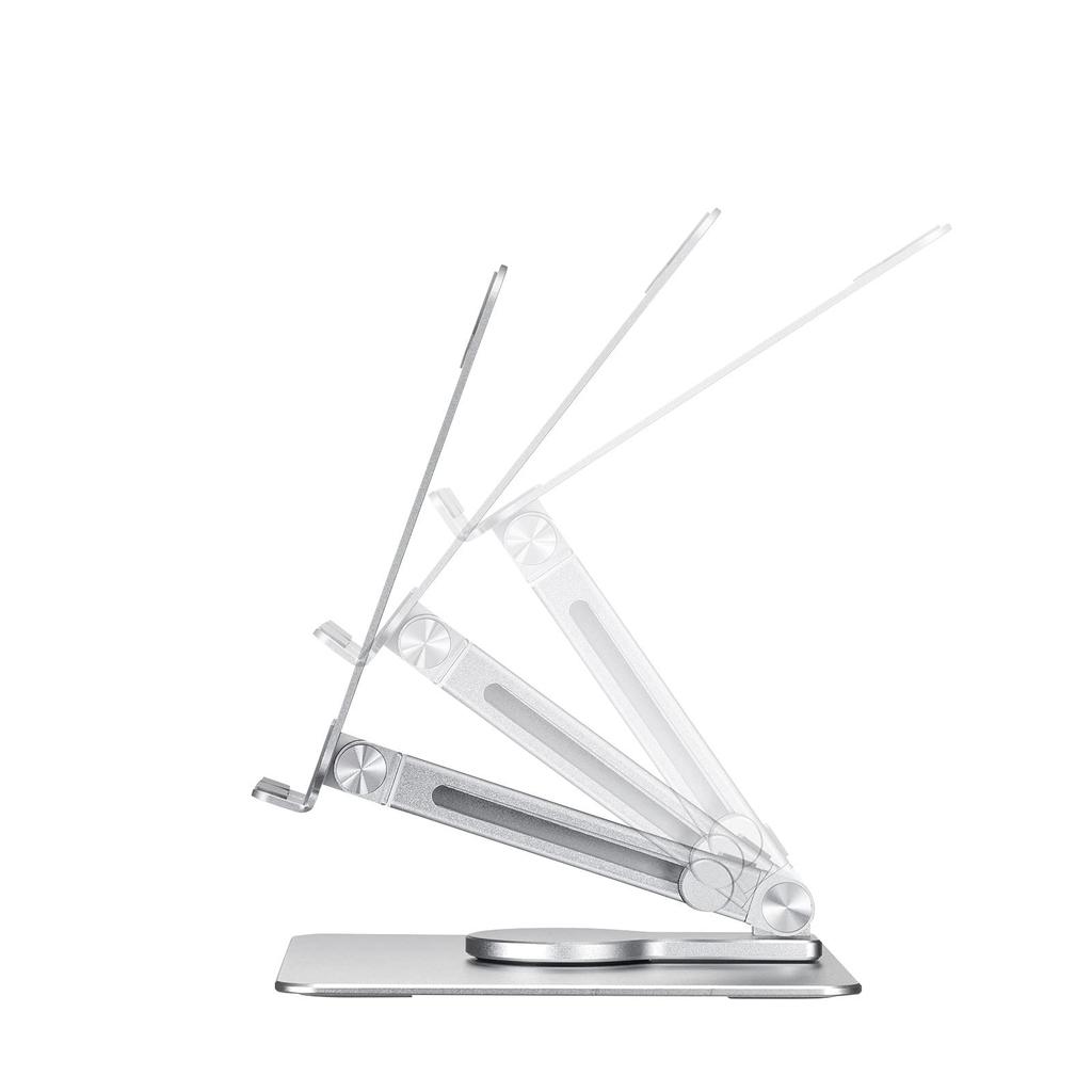 Sanwa Supply Aluminium Tablet-Ständer Arm Silber (Ausziehbarer Typ) PDA-STN65S