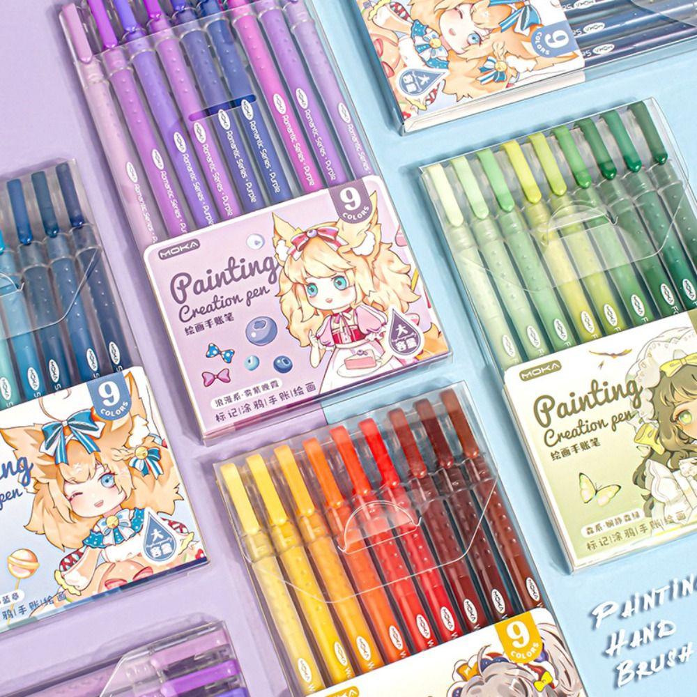 Art Stationery Watercolor Pen Drawing/Painting/Graffiti Marker Pen Portable Scrapbook Pen