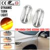 2PCS Dynamic/Normal Flash LED Side Marker Turn Signal Light for Honda Civic 2009-2015 Accord 2008-2013 City Fit Jazz Odyssey