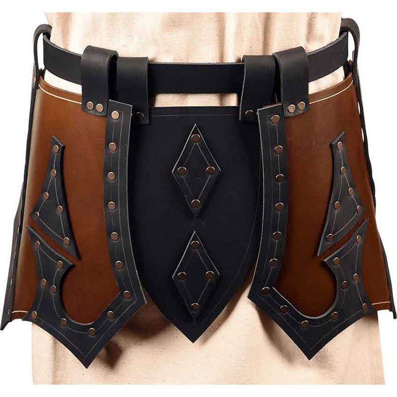 European and American Halloween Carnival COSPLAY Performance Costumes Vintage Medieval Renaissance Leggings Leather Skirt