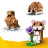 LEGO Creator 3-en-1 31376 L’Adorable Hamster et la Fleur - Jouet de Construction dès 7 ans