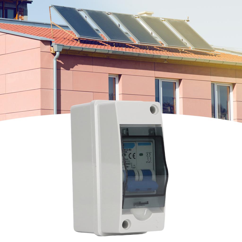 DC Disconnect Switch 16A 1000V Miniature Circuit Breaker with IP65 Waterproof Distribution Box for S