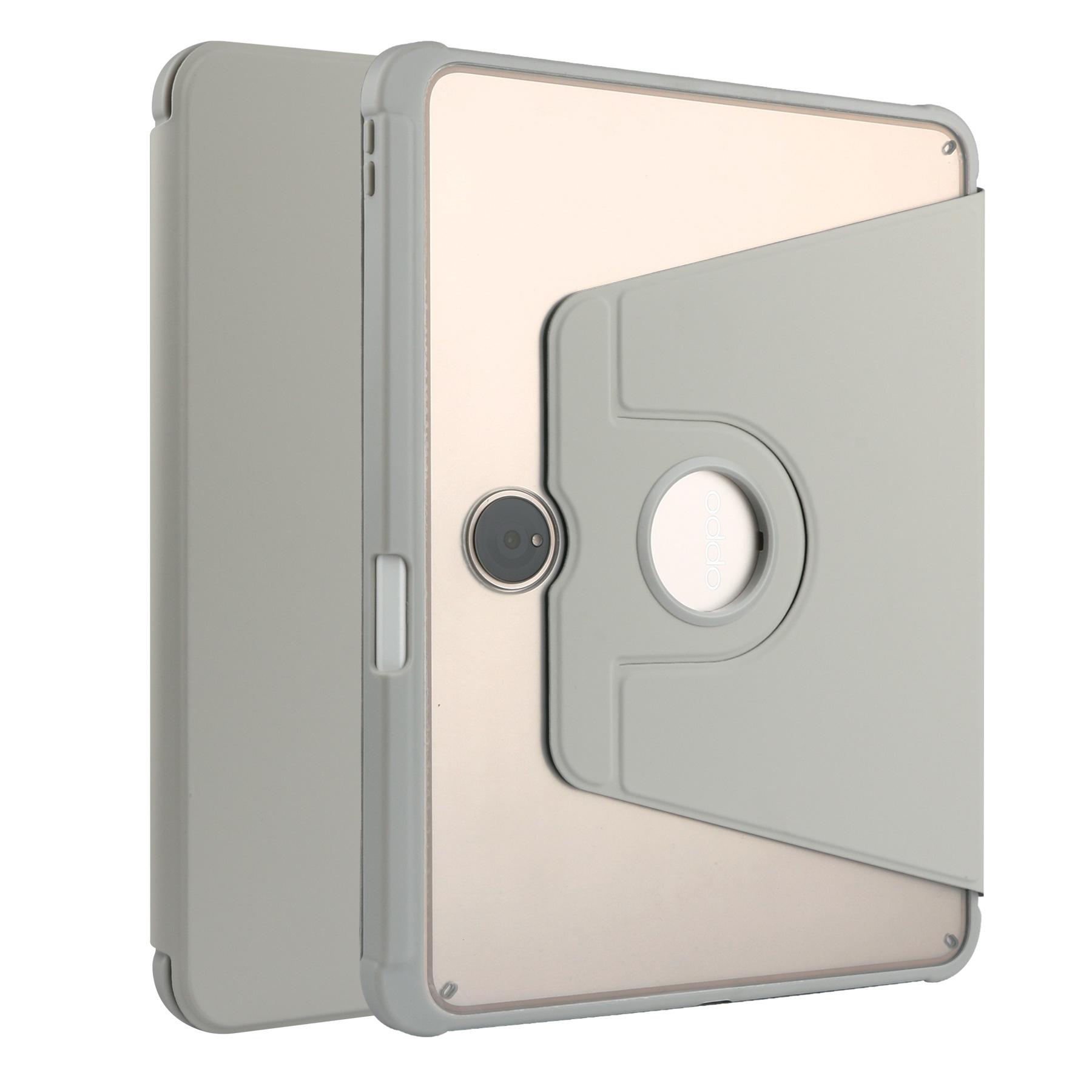 

Чехол с вращением на 360 градусов для OPPO Pad Neo Air 2 11.4 2024 PU LeatheStand Чехол для OPPO Pad 2 11.6 Чехол для планшета Oneplus Pad 11.6 OPPO PAD Neo 11.4 серый