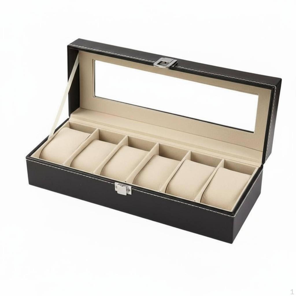Watch Storage Box Soft Shielded Lining Display Case Dust-Resistant for