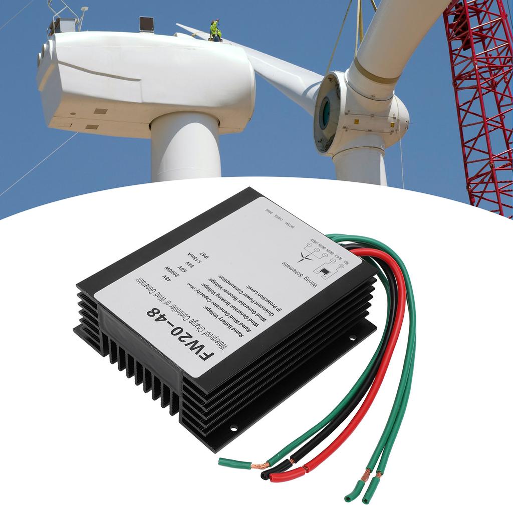 MPPT Wind Turbine Charge Controller IP67 Water Resistant 48V Automatic Controller for 2000W Wind Tur