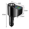 Dual Usb Car Charger Digital Display Car One To Three Cigarette Light 66W Car Multifunctional Charger
