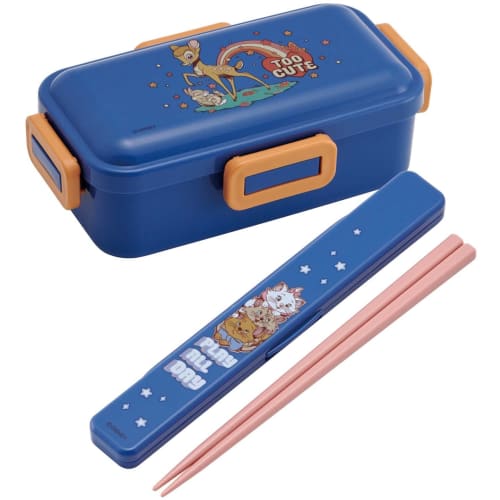 Skater Chopsticks and Chopstick Case Set, 18cm, Antibacterial, Disney Classic "The Aristocats" Design, Made in Japan, ABC3AG-A