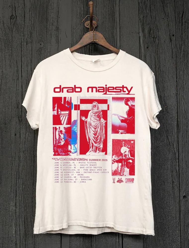 Rare Drab Majesty 2025 Tour Poster TShirt All Size Gift Fan KK464 Unisex T-Shirt XL