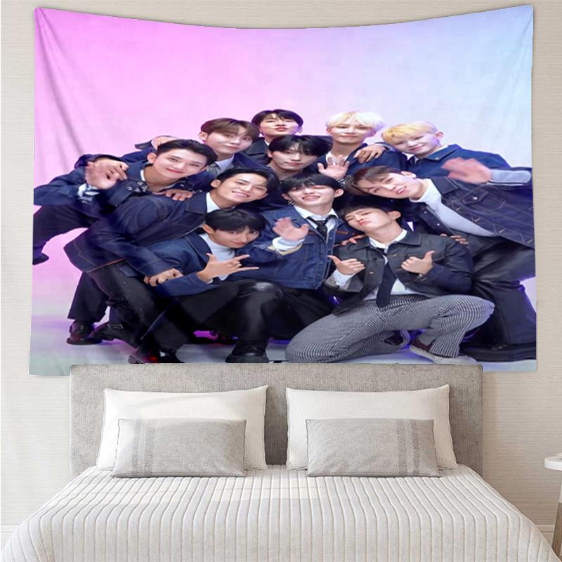 Seven-teen Group  Tapestry Hanging for Bedroom,Livingroom, Playroom,Decor Art Room Wall Tapestry Holiday and Birthday Gifts