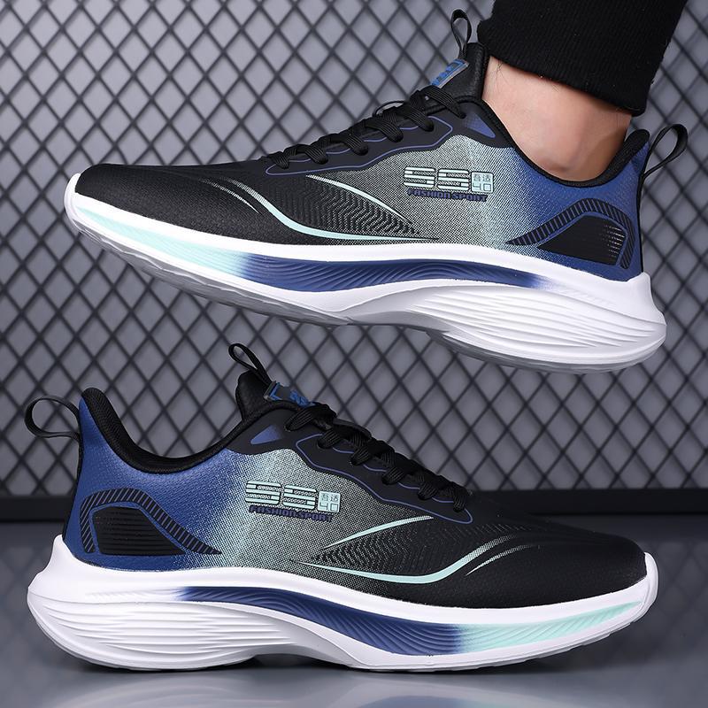 

Мужская обувь весна и лето сетчатая дышащая обувь повседневная обувь сверхлегкая спортивная обувь мягкая подошва нескользящая амортизация студенческая обувь для бега 45 синий