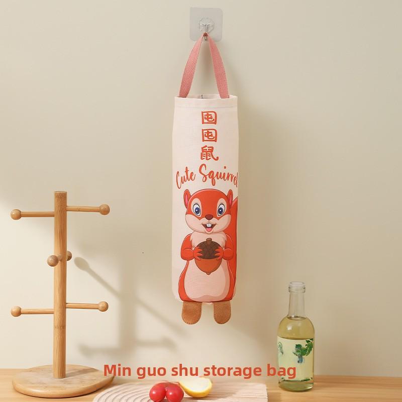 Wall-mounted Garbage Bag Storage Wonder, Kitchen Plastic Bag, Organizing Bag, Hanging Shopping Bag, Storage Bag, Storage Hanging Bag