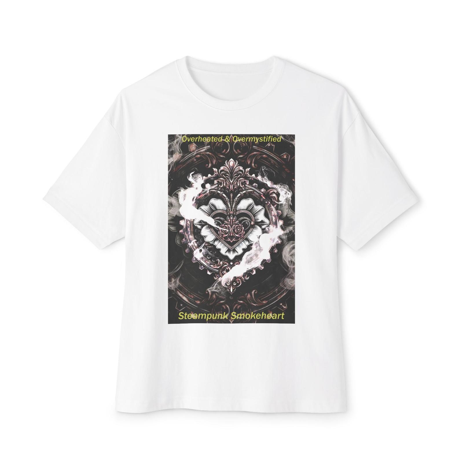 Steampunk Gothic Heart Mandala T-Shirt Ornate Floral Gear Smoke Graphic Tee S разноцветный