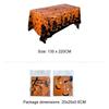 Pumpkin Ghost Spooky Bat Tablecloth Bronzing Haunted House Tablecover  Trick or Treat