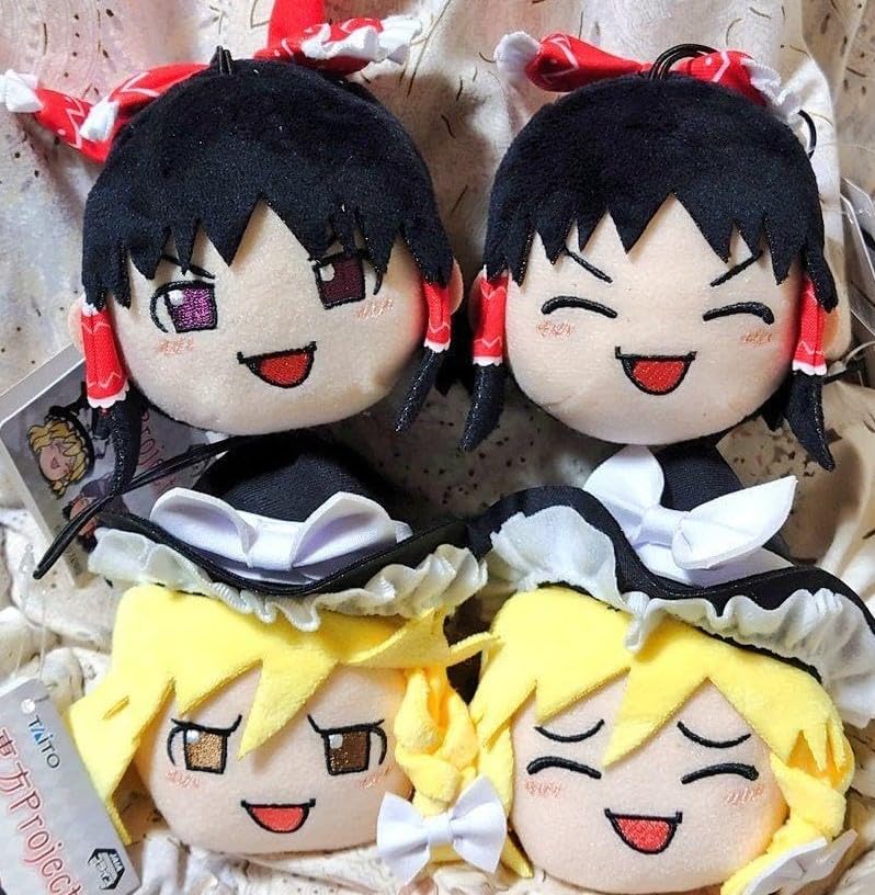 

Плюшевый талисман Touhou Project ~Успокойся~ Юккури Мариса Юккури Рейму [набор из 4 шт.] Официальный