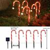 Solar LED Candy Cane & Snowflake Outdoor Christmas Lawn Lights