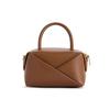 Charles & Keith Small CK 26 Summer Minimalist Tote Bag Origami Bag PU Crossbody Handbag Small Women tote bags Chocolate Black CK2-30271722