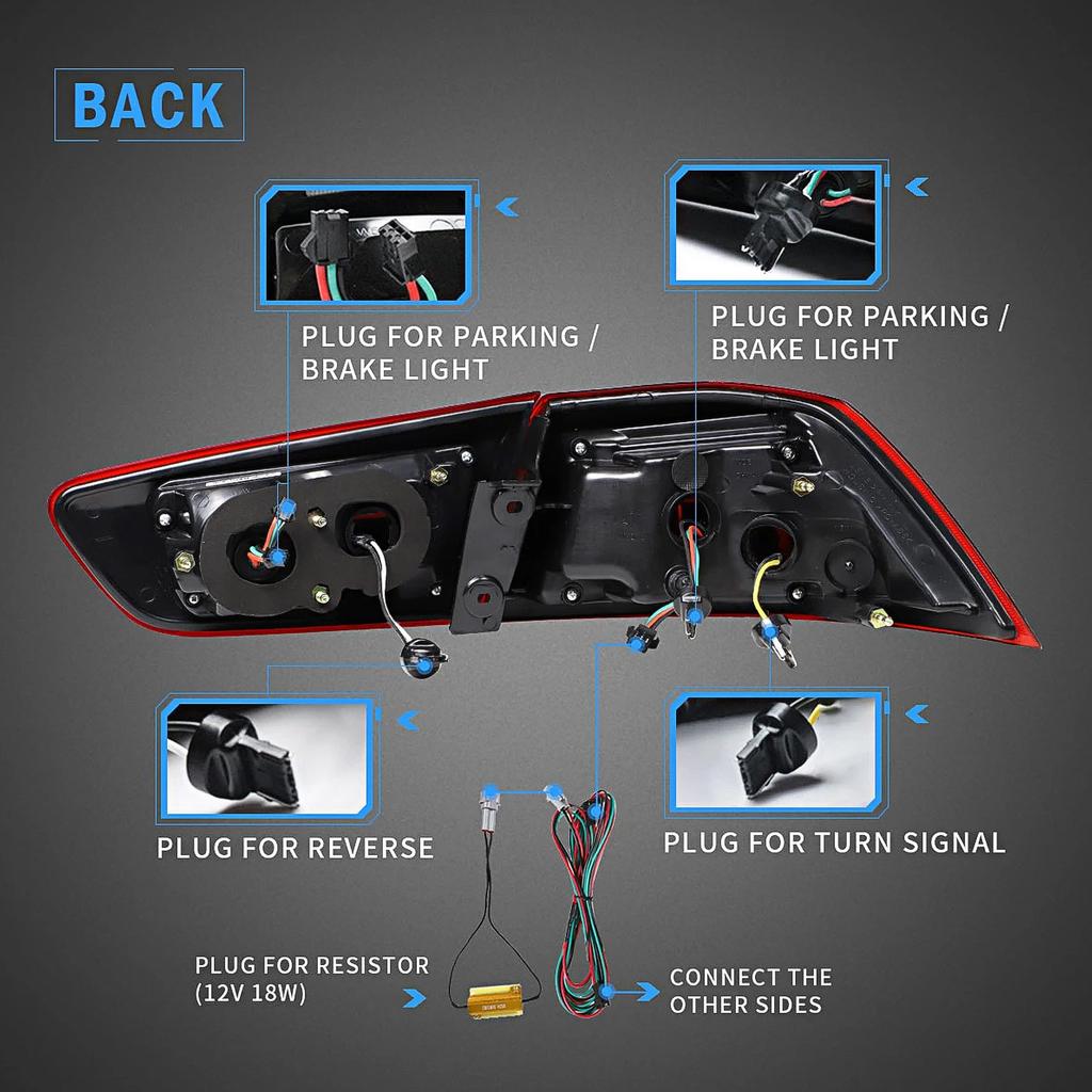 Brake Lamp LED Tail Lights Parking Light  Full LED Dynamic Tail Lights Smoke Lens Fit for  Lancer/Evo X 2008-2017