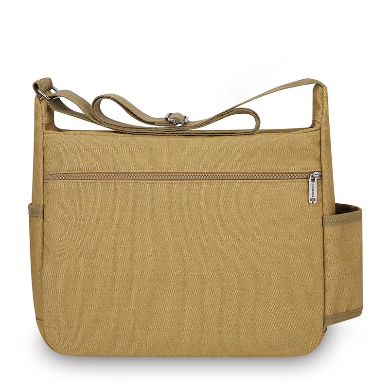 Bolsa Transversal de Lona Vintage para Homens - Bolsa de Ombro Estilosa Tote Mensageiro (Portátil Durável para Viagem e Uso Diário)