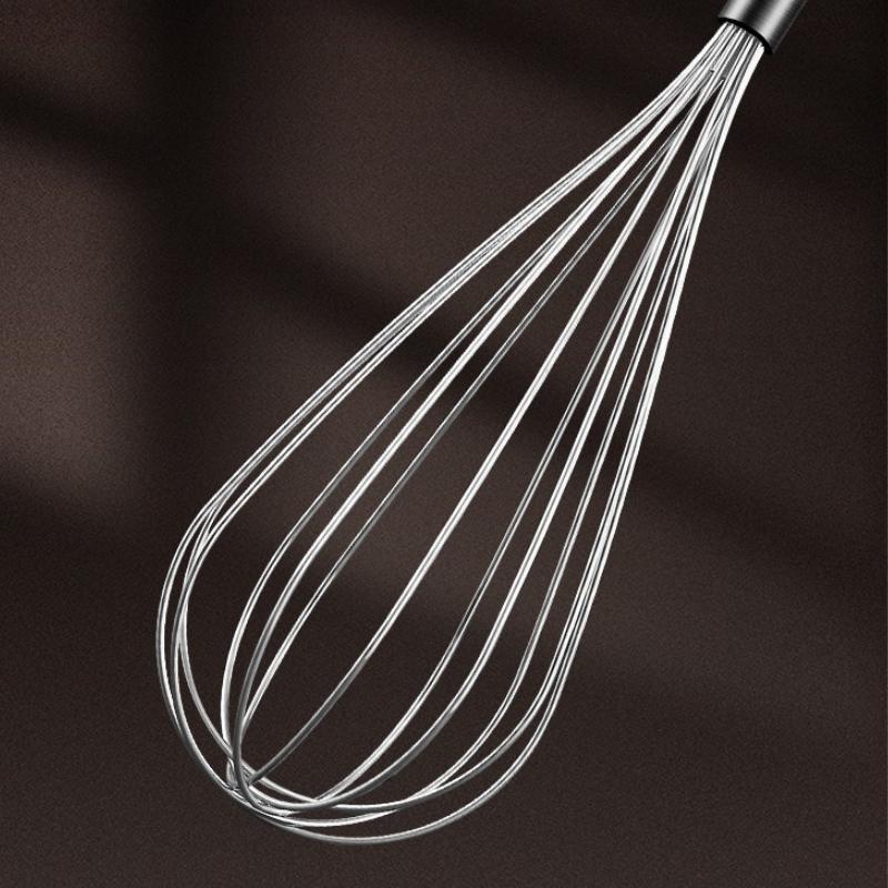 304 Stainless Steel Egg Beater Manual Mixer Handheld Home Stirring Baking Utensil Cream Whipping