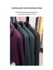 Men's Long Sleeve Polo - Loose Fit, Fashionable Lapel, Versatile Solid Color, Casual T-Shirt for Spring/Autumn