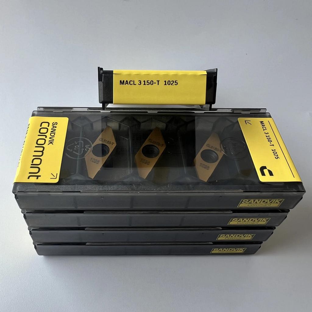 SANDVIK / MACL3150-T 1025 / Industrial indexable Carbide Inserts 10 Pcs