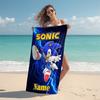 Personalized Sonic Adventure Beach Towel Microfiber Beach Towel Thin Absorbent for Beach Swimming Yoga Bath Sports. 091086