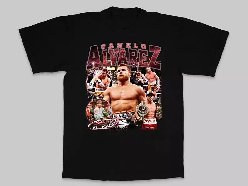 Rare Canelo Alvarez Cotton Black Christmas gift  T-Shirt Unisex T-Shirt S