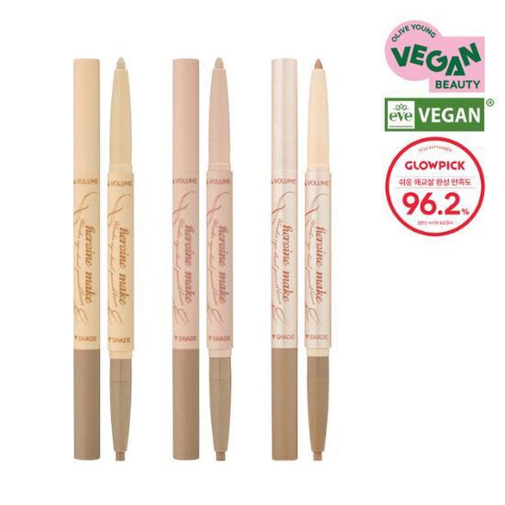 Kiss Me Heroine Make Dual Pencil Liner Shade Shade 0.15g / Volume Shade 0.2g