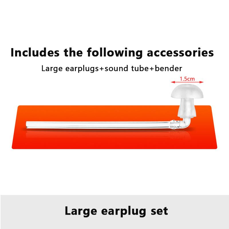 1Set Hearing Aid Domes Eartips with Sound Tube, Ear Plugs Replacement for BTE Behind The Ear Hearing Aids