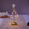 Christmas Decorations Electroplated Iron Christmas Tree Luminous Crystal Christmas Tree Night Light Christmas Gift Ornaments