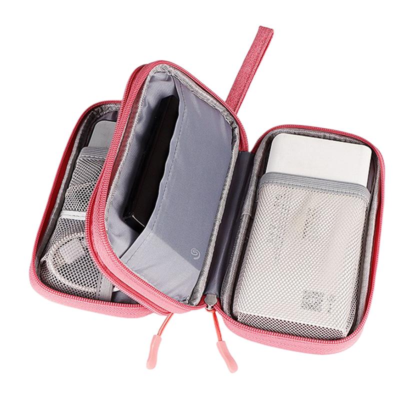 Travel Portable Digital Product Storage Bag Multi-Grids Usb Data Cable Organizer Office Headset Charging Treasure Box Bag