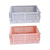 Macaron Foldable Storage Box, Organizer, Desktop Basket, Pastel hues, Student,