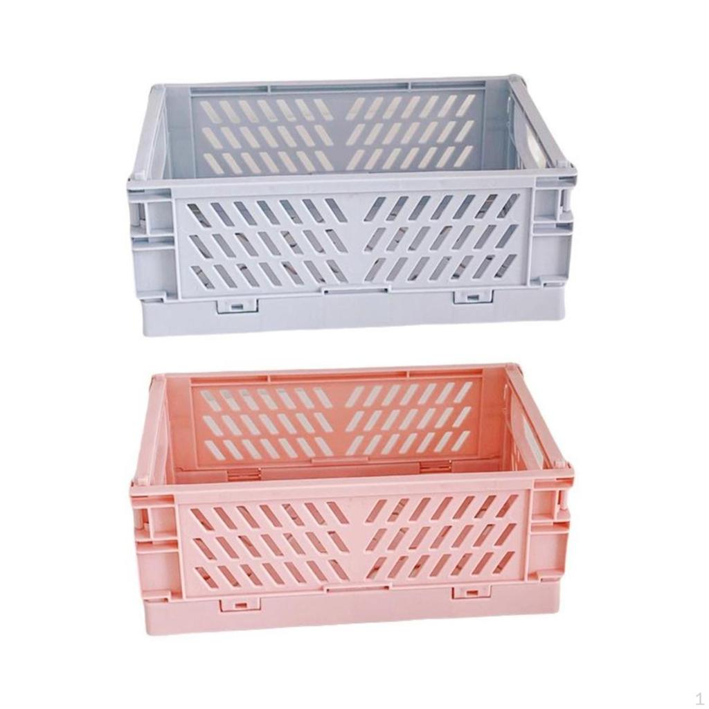Macaron Foldable Storage Box, Organizer, Desktop Basket, Pastel hues, Student,