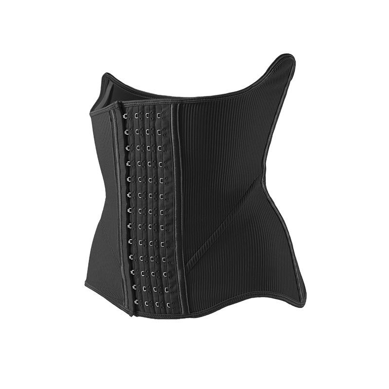 Luxurious Hourglass Waist Cincher: Abdominal Binder with Breast Support, 10 Steel Bones, 4 Rows, 13 Hooks for Postpartum Body Shaping.