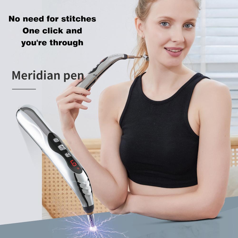 Biological Microelectric Pulse Pen Pain Relief Muscle Deep Tissue Massage Pen Muscle Stimulator Therapy Pen Self Massage Tools