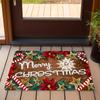 Christmas Theme Entrance Mat Entrance Decoration Non Slip Wear Mat Holiday Atmosphere Decoration