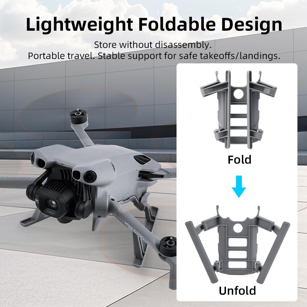 BRDRC Landing Gear for DJI Mini 5 Pro Drone Foldable Expansion Kit Quick Release Height Protector Extended Leg Extensions