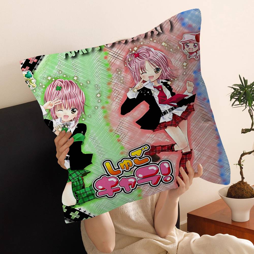 Shugo Chara Anime Cartoon Pillowcase Toon Gift Cushion Cover Bedroom Home Sofa Chair Seat Decor Pillow Case