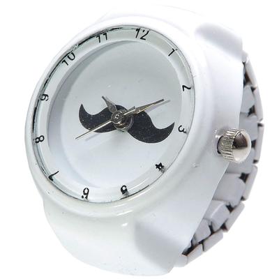 GoodsLand [2 Colors] Ring Watch, Finger Watch, Stylish, One Size Fits All, Men's and Women's, GD-HIGEWTCH-WH