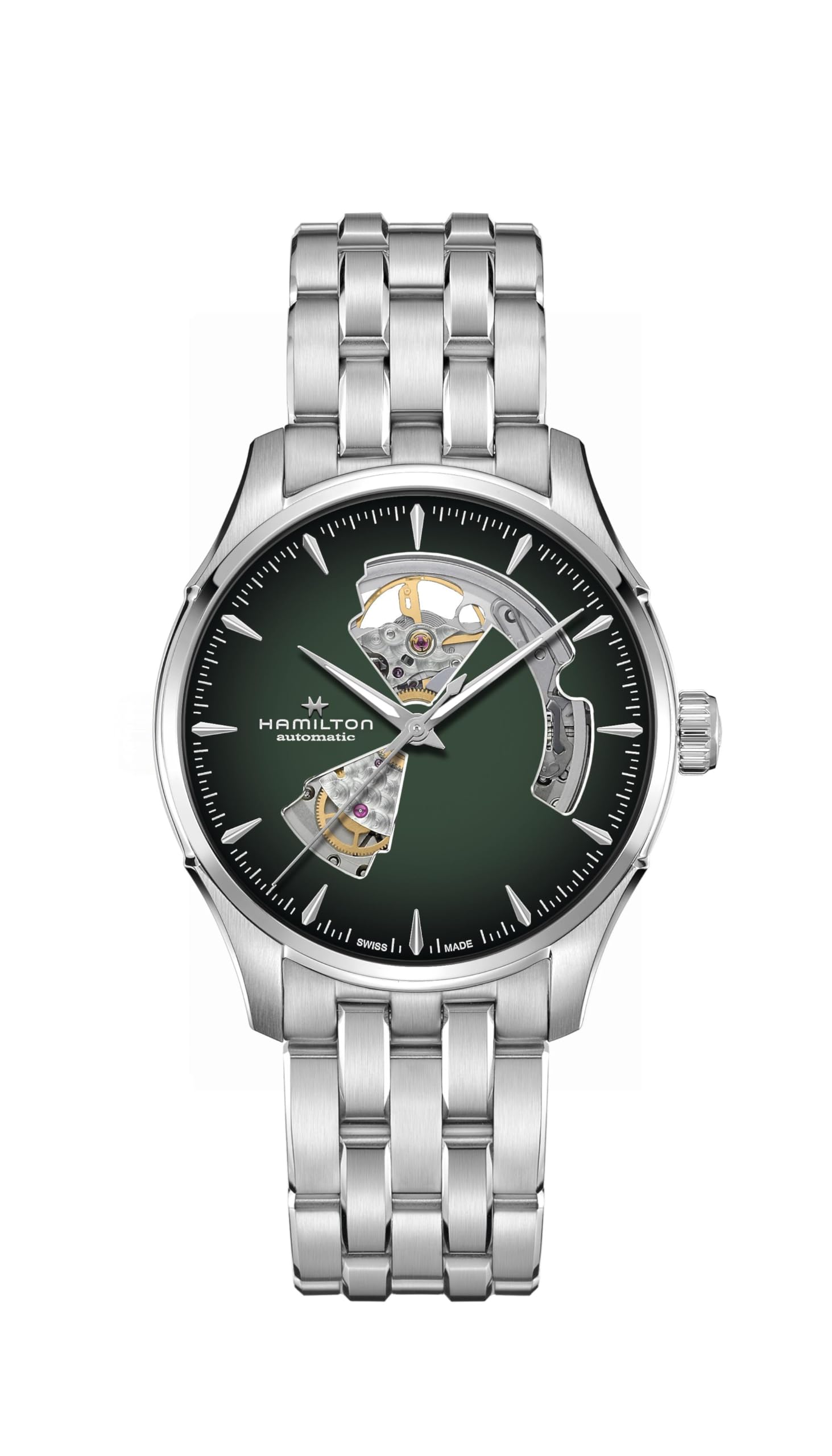 

Годинник HAMILTON Оригінальна гарантія Jazzmaster Open Heart Механічний автоматичний завод H32675160 Unisex Imported [Hamilton] [Звичайний продукт]