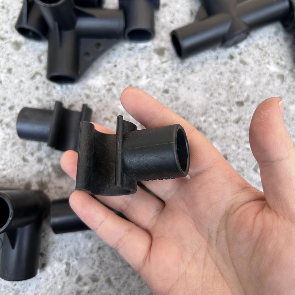 4/6pcs 20mm Gardening Pillar Connector, Greenhouse Frame Connector, Plant Bracket, Garden Tools Essential